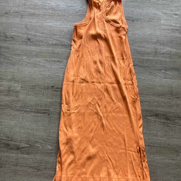 Pact Orange Ribbed Tank Top - Picture 2 of 3